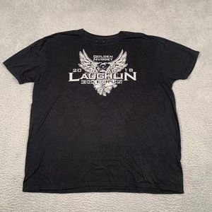 Golden Nugget Laughlin Bike Run 2018‎ Black Men's T-shirt  2XL Black Motorcycle